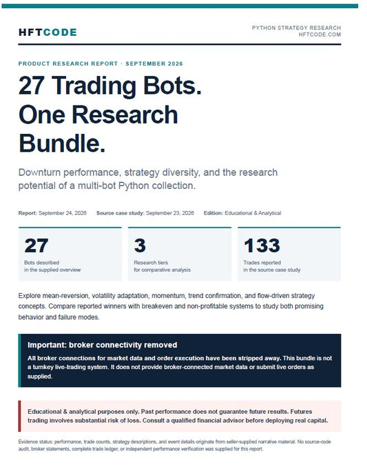 27 Python Trading Bots Bundle | Algorithmic Strategy Source Code