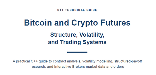 Bitcoin Futures, Volatility Analytics & IBKR Integration — C++17 Technical Guide & Code Architecture (PDF)
