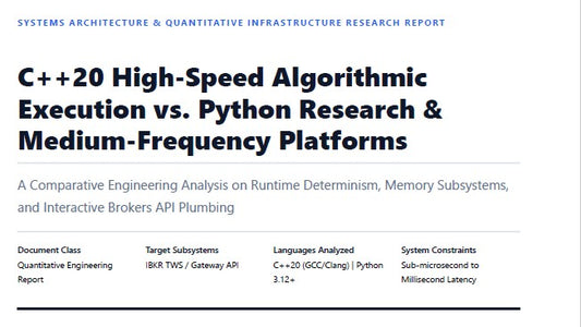 Low-Latency Trading Systems Architecture: Modern C++20 vs. Python 3.12+ (IBKR API & Determinism Whitepaper [PDF])