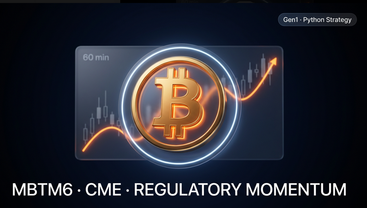 Micro Bitcoin Futures Trading Bot — Regulatory Momentum Python Strategy (MBTM6 CME)